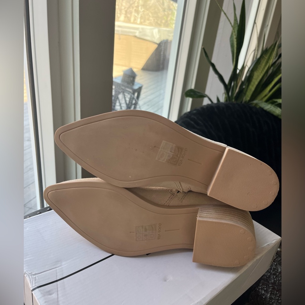 Dolce Vita Taupe Suede Ankle Boots - Picture 10 of 10